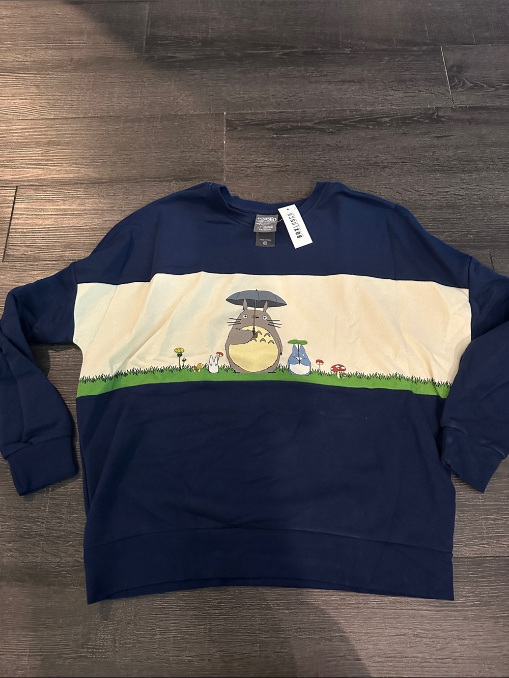 Studio Ghibli Totoro Navy & Cream Sweatshirt